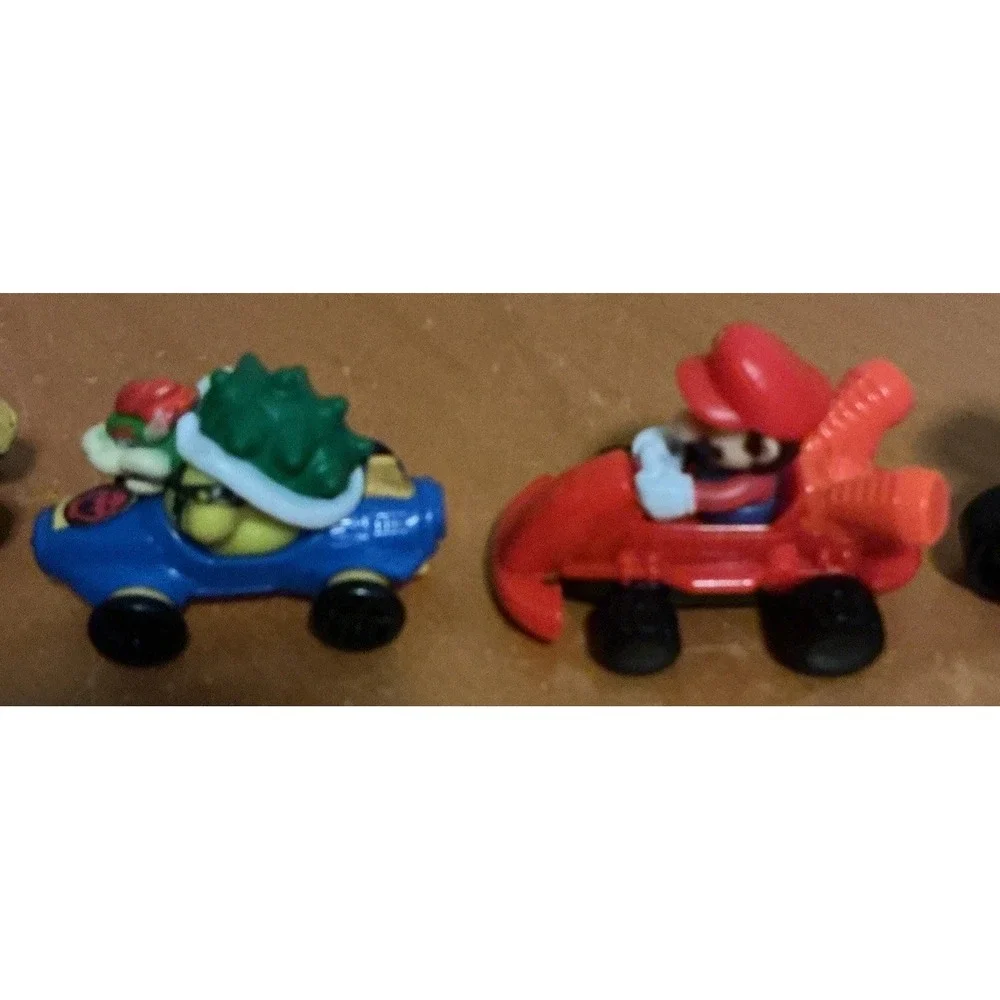 5 Pc 2022 Mario Kart McDonald Happy Meal Toys, Mario, Bowser, Yoshi, Donkey Kong